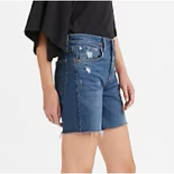 NWT Levi’s 501® High Rise Mid-Thigh Shorts Sz.24 - Picture 4 of 5